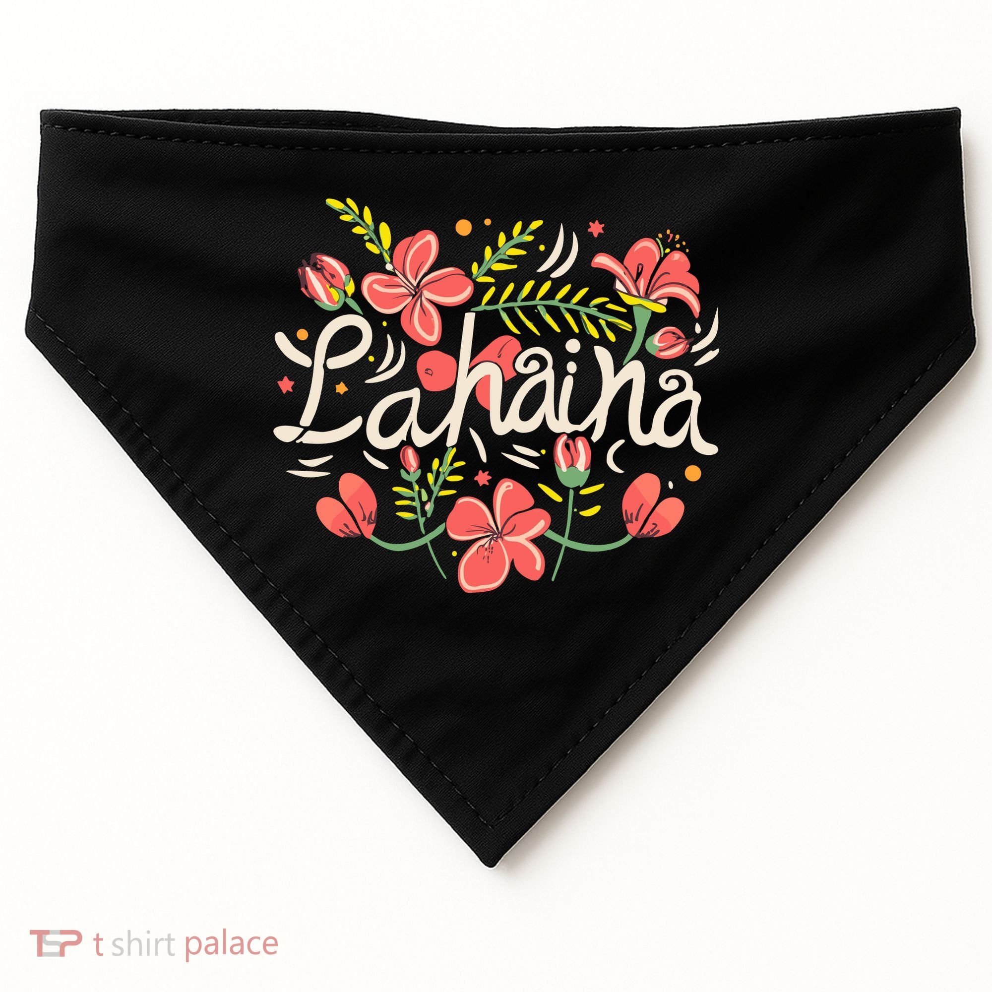 Maui Strong Lahaina Flower USA-Made Doggie Bandana