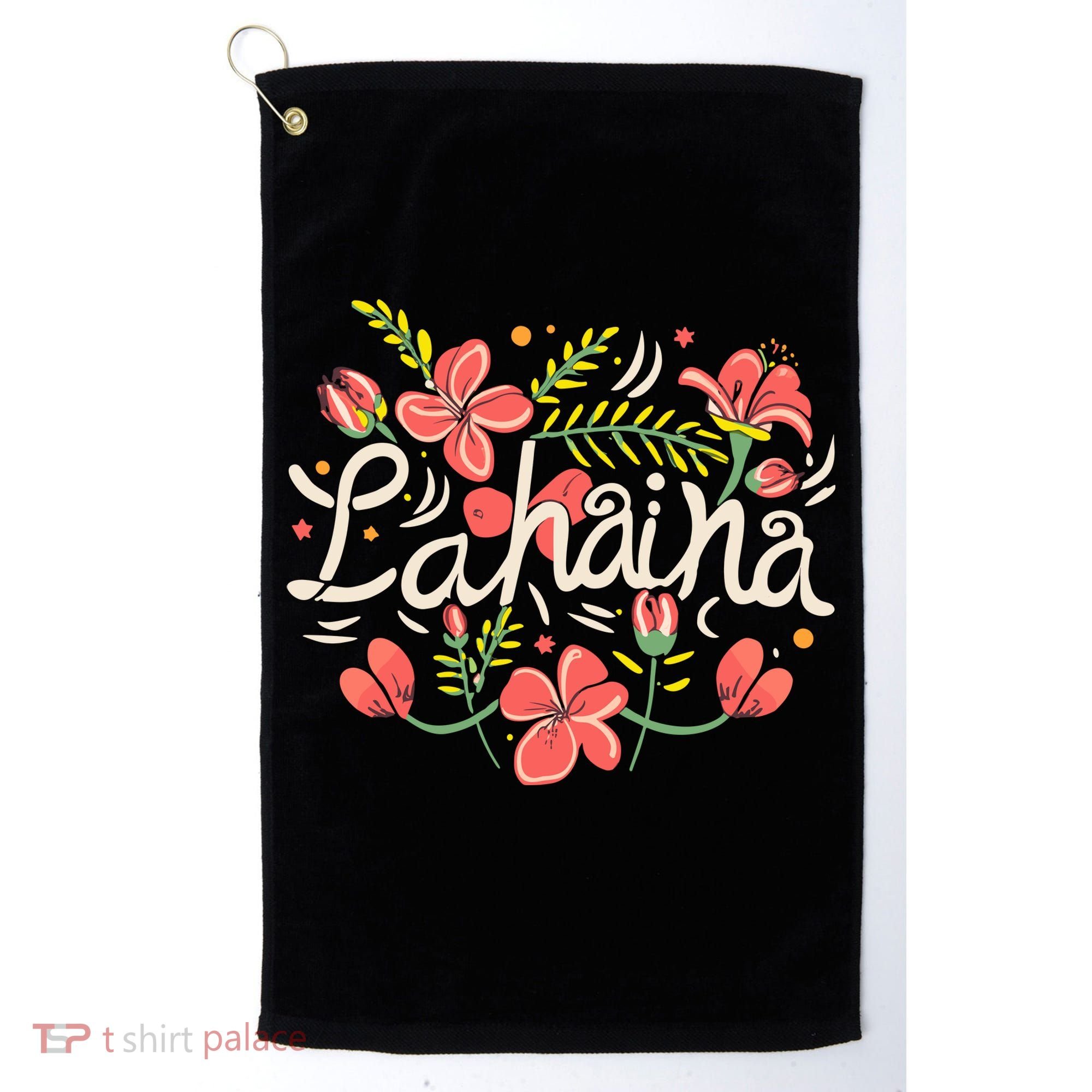 Maui Strong Lahaina Flower Golf Towel
