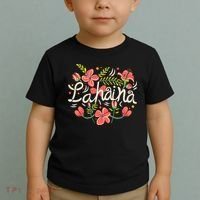 Maui Strong Lahaina Flower Toddler T-Shirt thumb 2