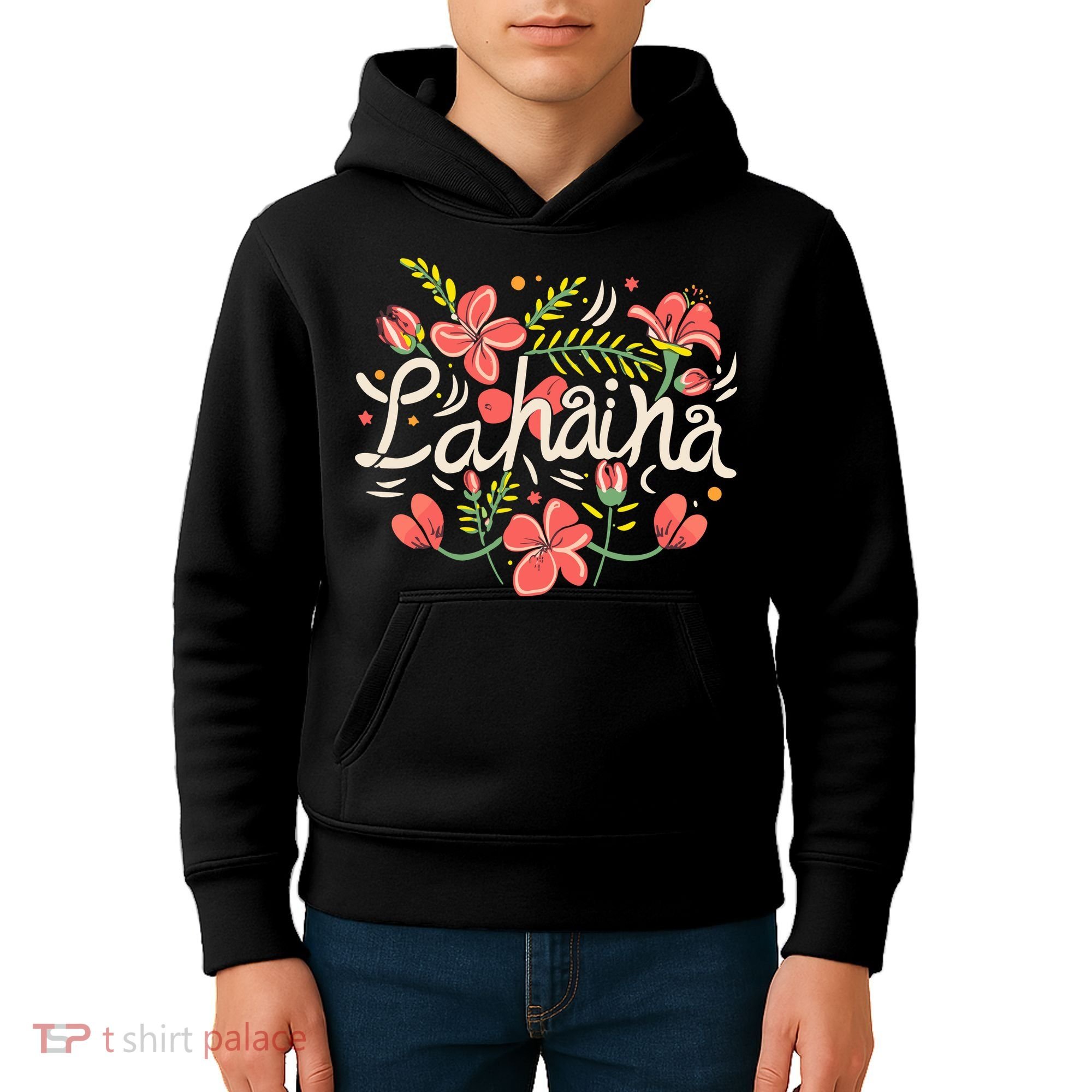 Maui Strong Lahaina Flower Kids Hoodie