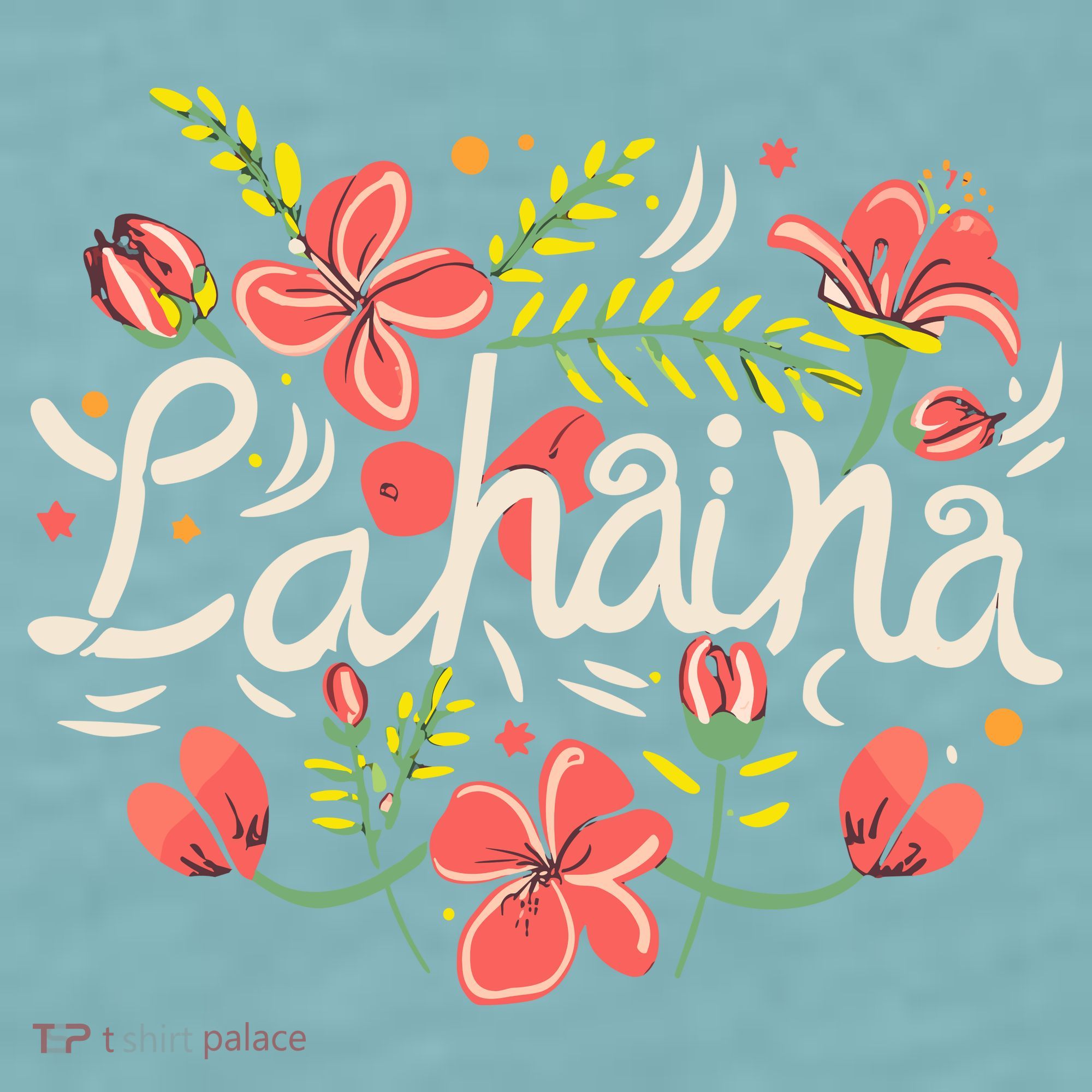 Maui Strong Lahaina Flower Sueded Cloud Jersey T-Shirt