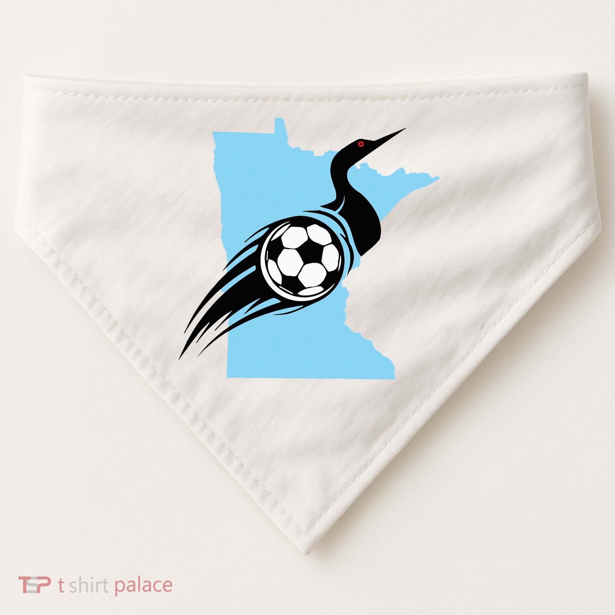Minnesota Soccer Loon USA-Made Doggie Bandana