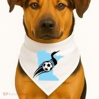 Minnesota Soccer Loon USA-Made Doggie Bandana thumb 1