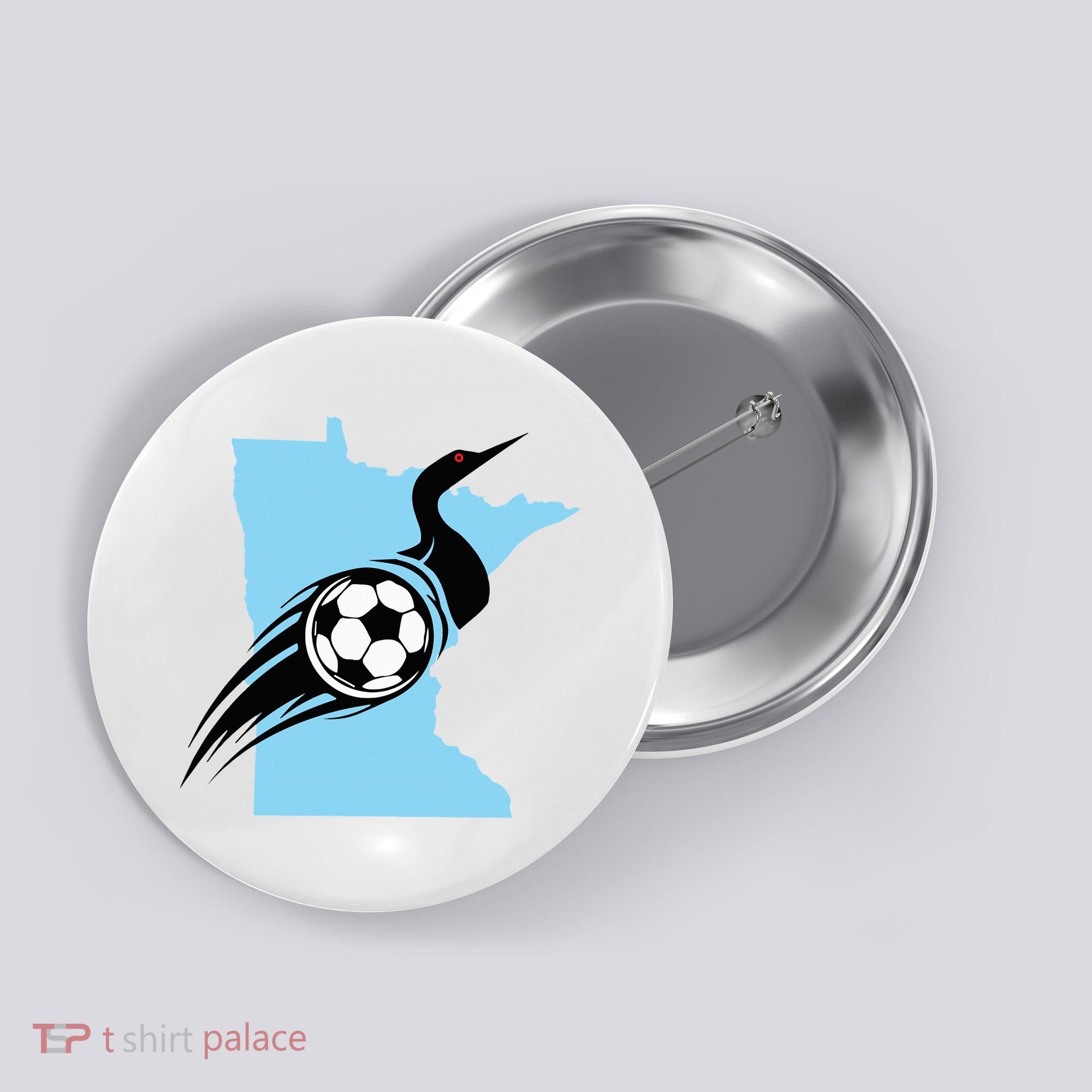 Minnesota Soccer Loon Button