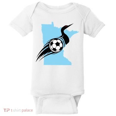 Minnesota Soccer Loon Baby Bodysuit