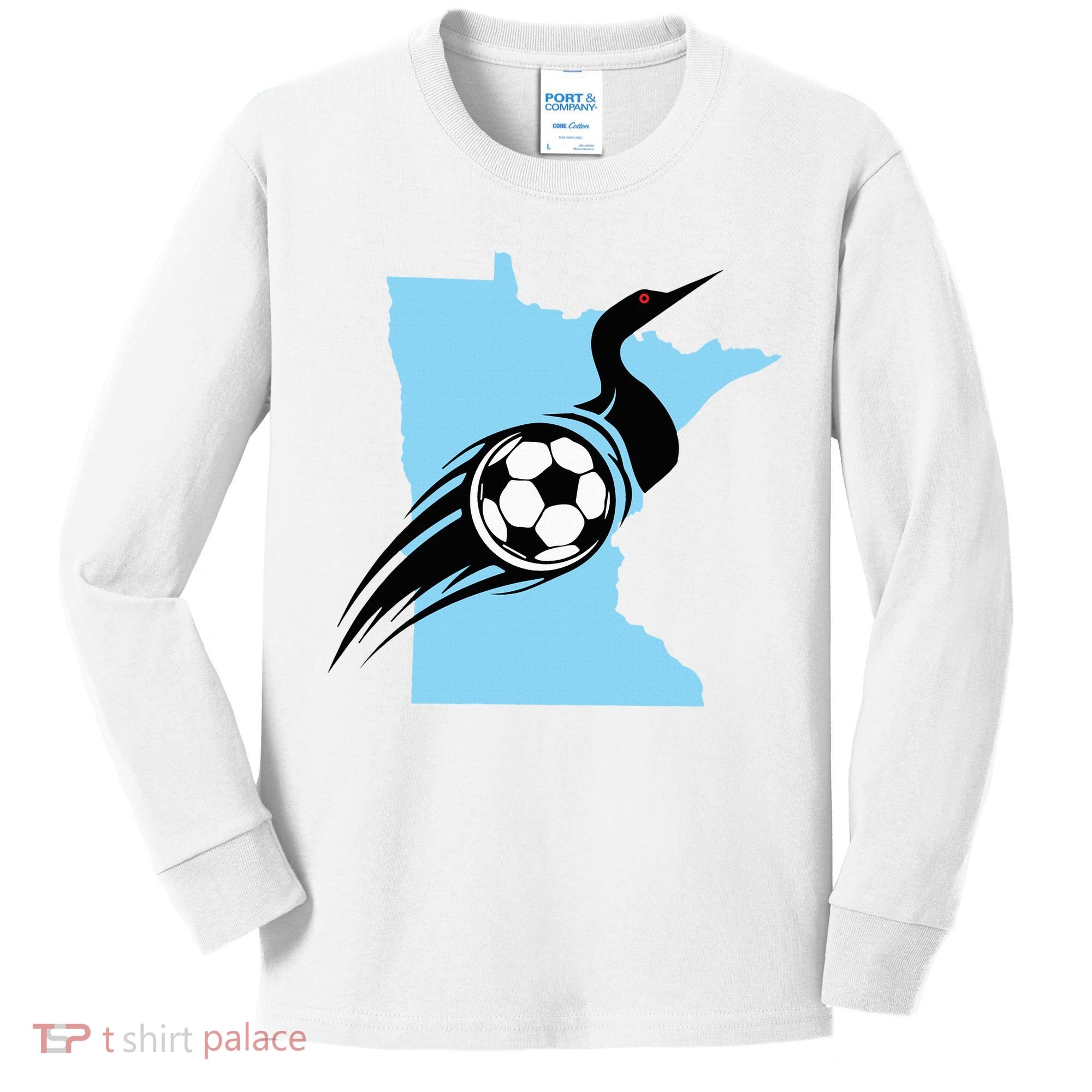Minnesota Soccer Loon Kids Long Sleeve Shirt