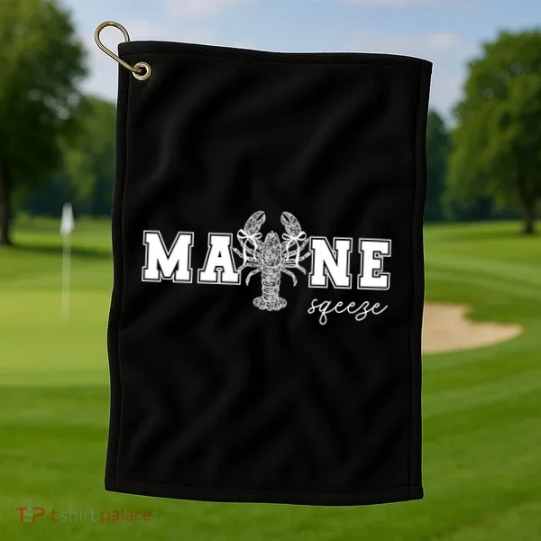 Main Squeeze Lace Lobster Golf Towel