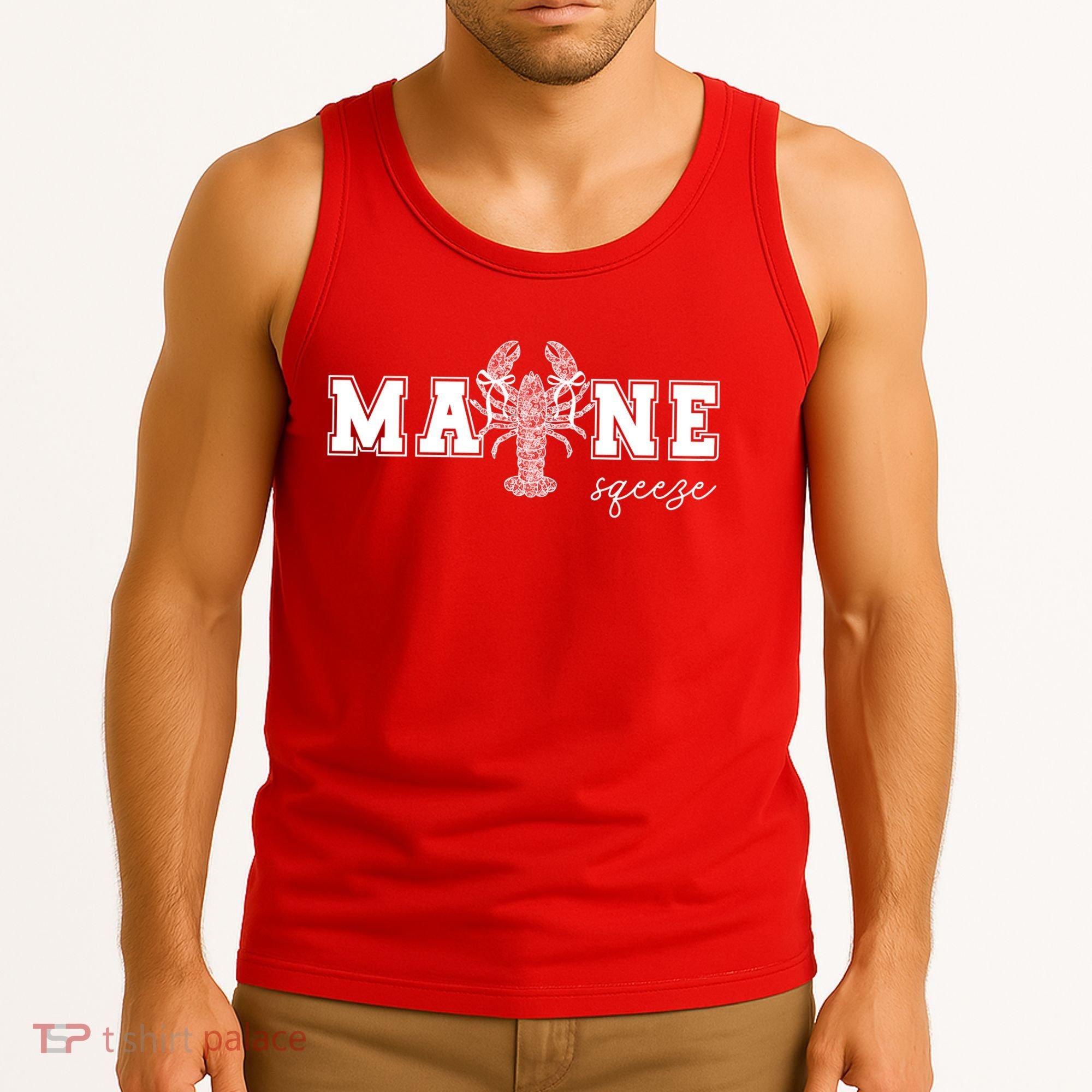 Main Squeeze Lace Lobster Tank Top