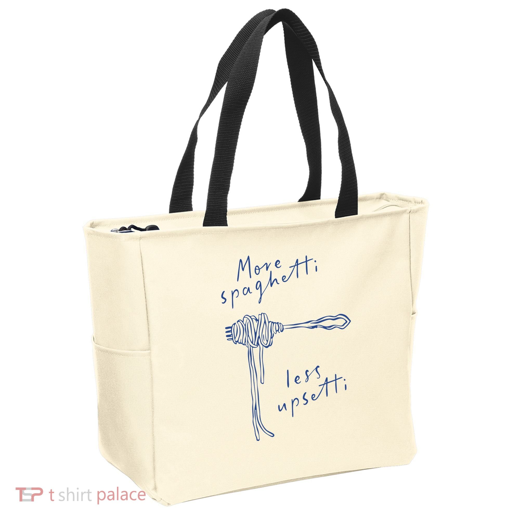 More Spaghetti Less Upsetti Tote Bag