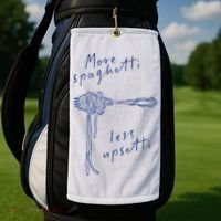 More Spaghetti Less Upsetti Golf Towel thumb 2