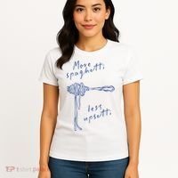 More Spaghetti Less Upsetti Women's T-Shirt thumb 4