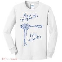 More Spaghetti Less Upsetti Kids Long Sleeve Shirt thumb 0