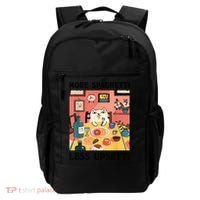 More Spaghetti Less Upsetti Cat Eating Spaghetti Backpack thumb 0