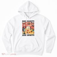 More Spaghetti Less Upsetti Cat Eating Spaghetti Hoodie thumb 0