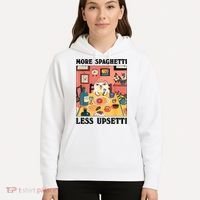 More Spaghetti Less Upsetti Cat Eating Spaghetti Hoodie thumb 5