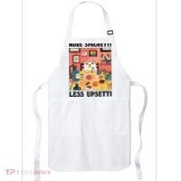 More Spaghetti Less Upsetti Cat Eating Spaghetti Apron thumb 0