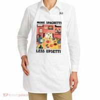 More Spaghetti Less Upsetti Cat Eating Spaghetti Apron thumb 2