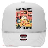 More Spaghetti Less Upsetti Cat Eating Spaghetti Hat thumb 0