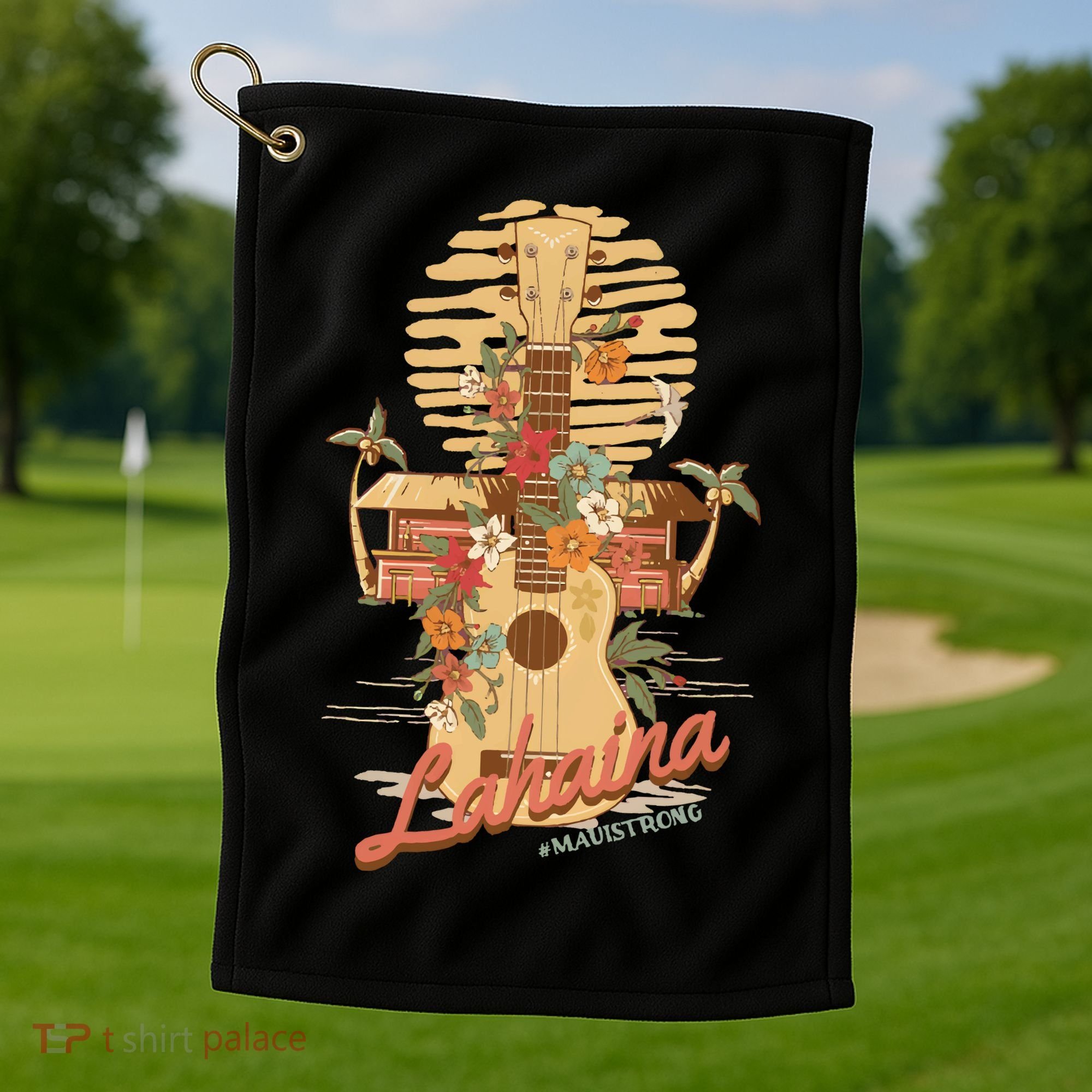 Maui Strong Lahaina Support Lahaina Hawaii Golf Towel