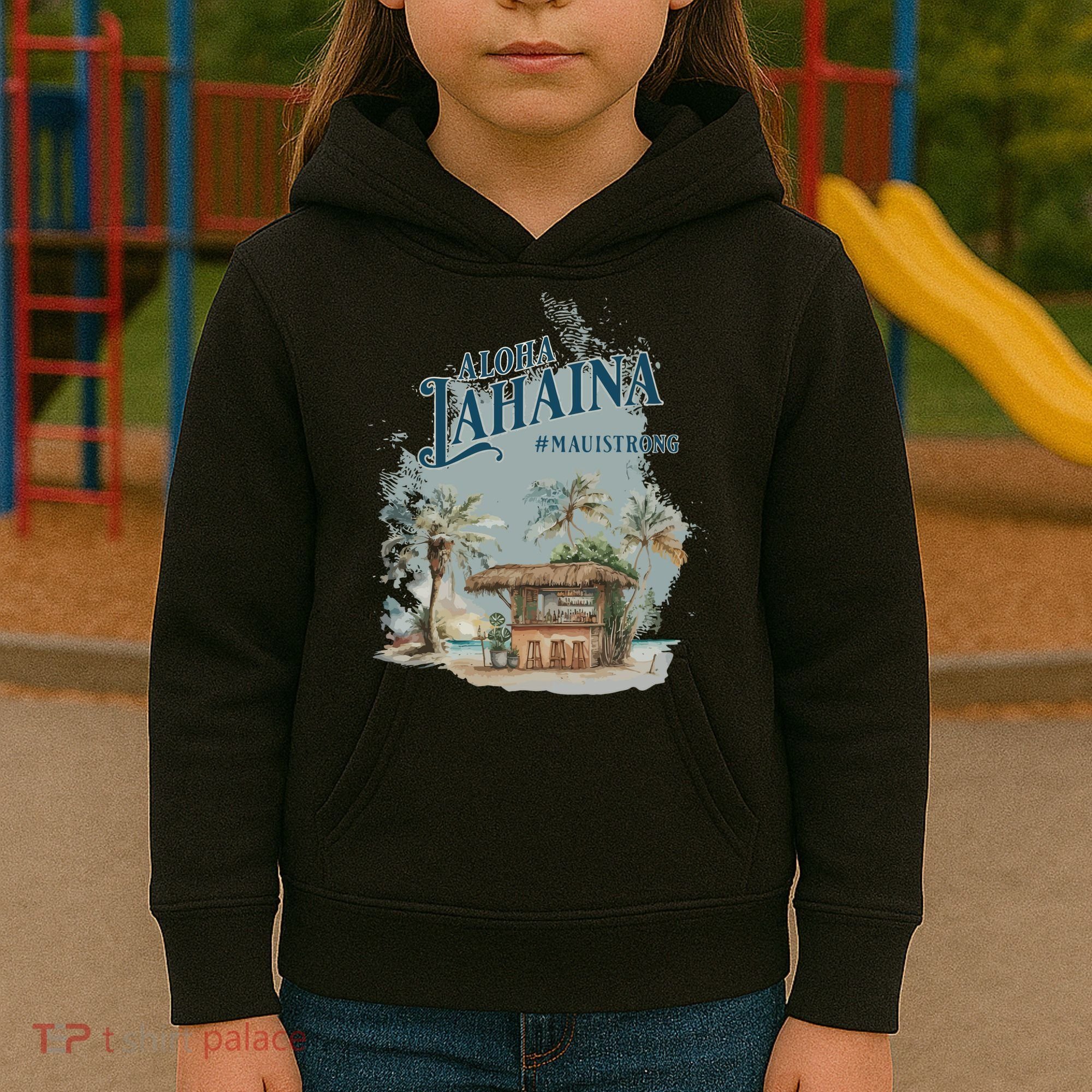 Maui Strong Lahaina Support Lahaina Hawaii Kids Hoodie