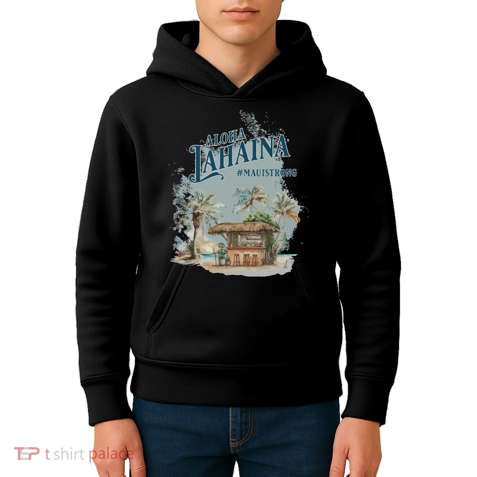 Maui Strong Lahaina Support Lahaina Hawaii Kids Hoodie