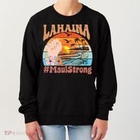 Maui Strong Lahaina Banyan Tree Maui Hawaii Shoreline Women's Sweatshirt thumb 0