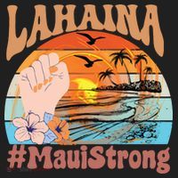 Maui Strong Lahaina Banyan Tree Maui Hawaii Shoreline Women's Sweatshirt thumb 2