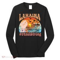 Maui Strong Lahaina Banyan Tree Maui Hawaii Shoreline Long Sleeve Shirt thumb 0