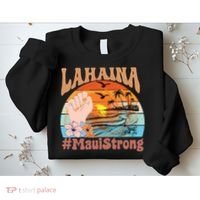 Maui Strong Lahaina Banyan Tree Maui Hawaii Shoreline Sweatshirt thumb 2