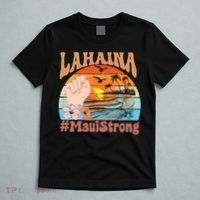 Maui Strong Lahaina Banyan Tree Maui Hawaii Shoreline T-Shirt thumb 5