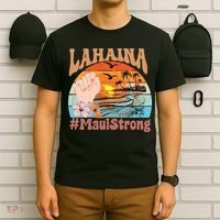 Maui Strong Lahaina Banyan Tree Maui Hawaii Shoreline T-Shirt thumb 6