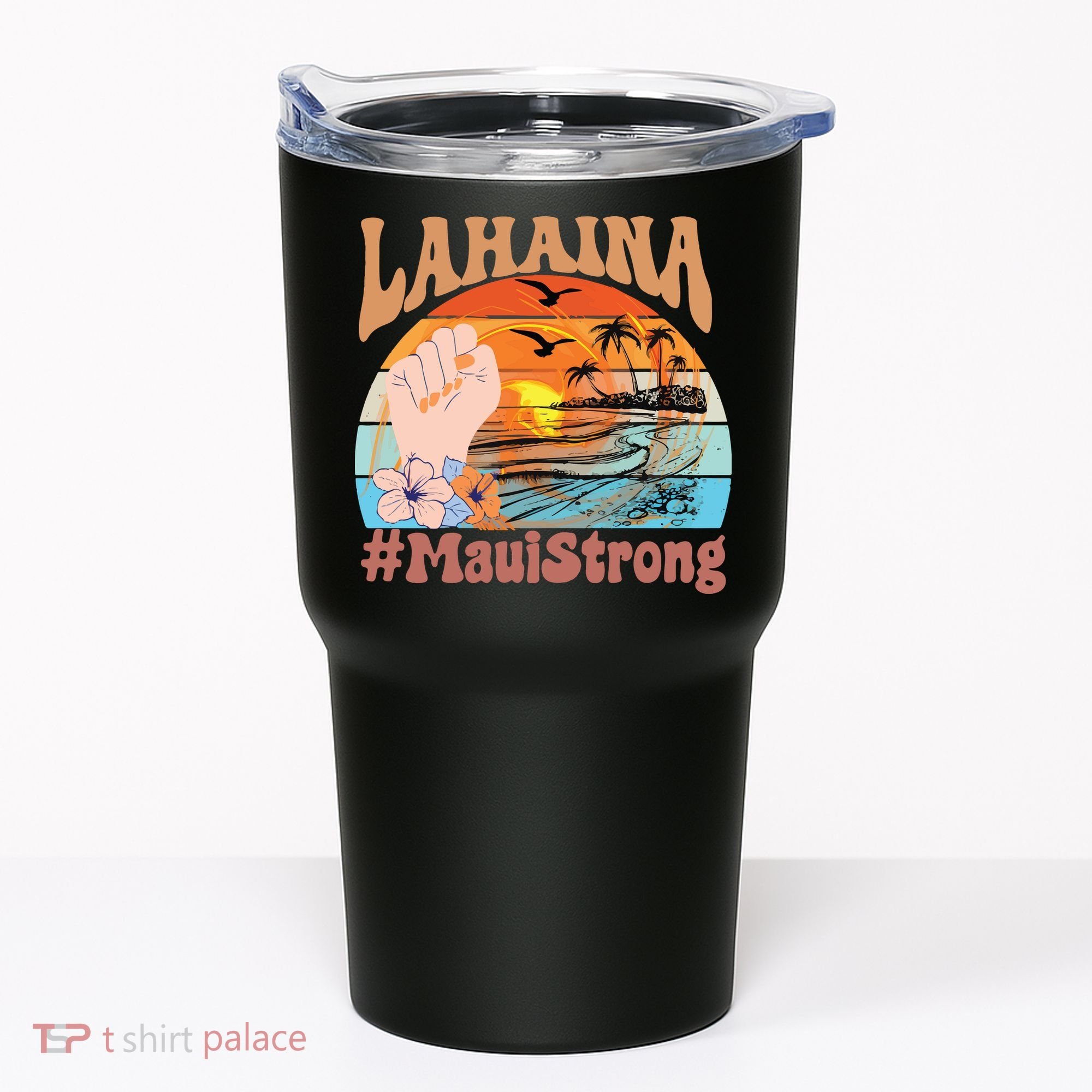 Maui Strong Lahaina Banyan Tree Maui Hawaii Shoreline Tumbler