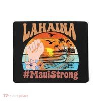 Maui Strong Lahaina Banyan Tree Maui Hawaii Shoreline Mousepad thumb 0
