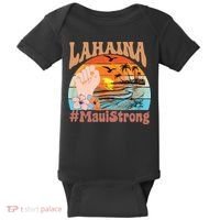 Maui Strong Lahaina Banyan Tree Maui Hawaii Shoreline Baby Bodysuit thumb 0