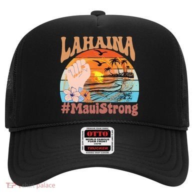 Maui Strong Lahaina Banyan Tree Maui Hawaii Shoreline Hat