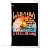 Maui Strong Lahaina Banyan Tree Maui Hawaii Shoreline Golf Towel thumb 0
