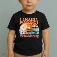 Maui Strong Lahaina Banyan Tree Maui Hawaii Shoreline Toddler T-Shirt thumb 2