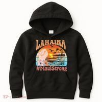 Maui Strong Lahaina Banyan Tree Maui Hawaii Shoreline Kids Hoodie thumb 0