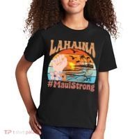 Maui Strong Lahaina Banyan Tree Maui Hawaii Shoreline Kids T-Shirt thumb 2