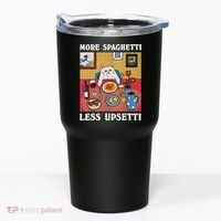 More Spaghetti Less Upsetti Funny Cute Cat Saying Quote Gift Tumbler thumb 0
