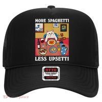 More Spaghetti Less Upsetti Funny Cute Cat Saying Quote Gift Hat thumb 0