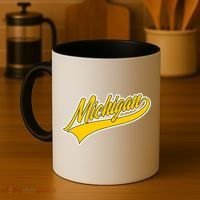 Michigan Script Logo Coffee Mug thumb 4
