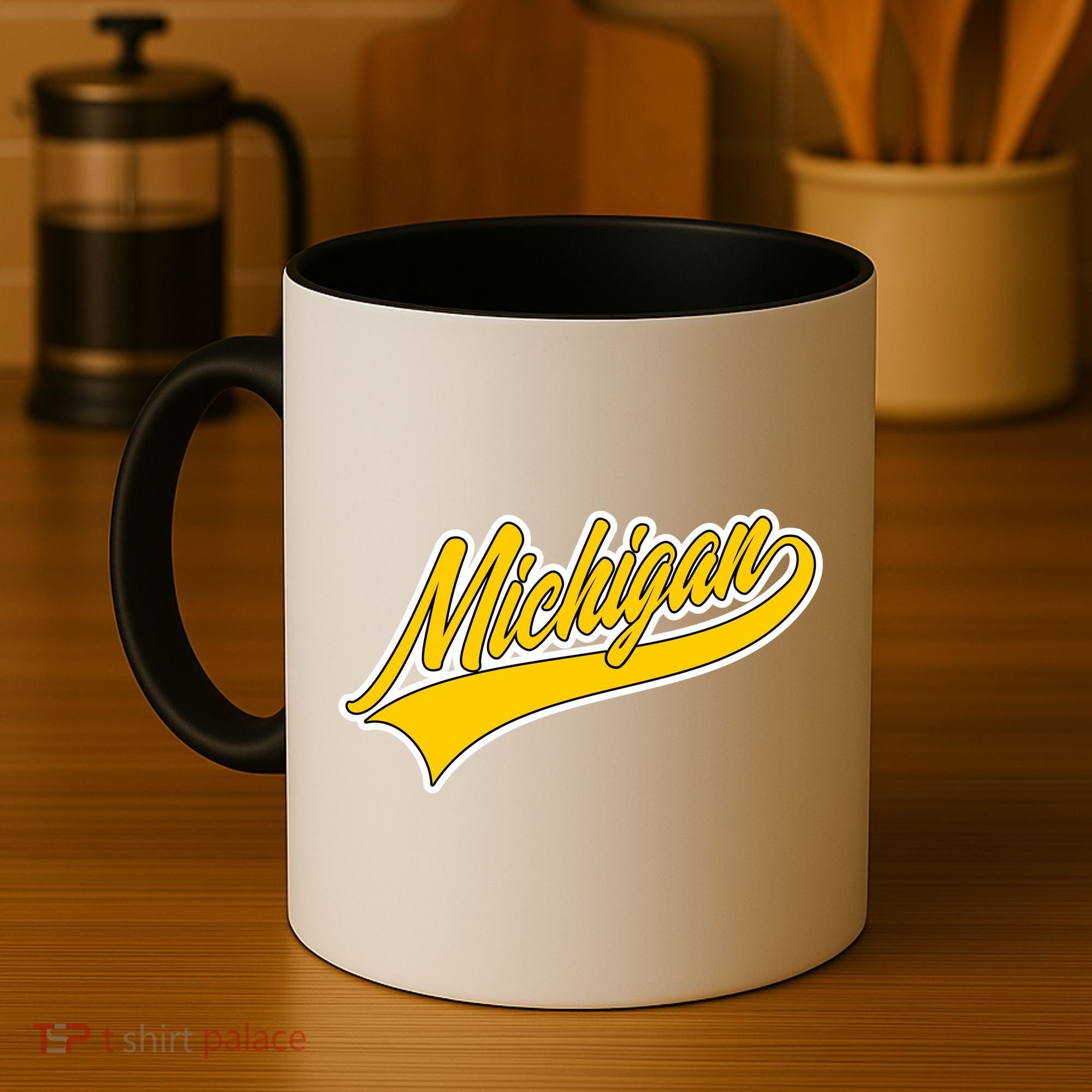 Michigan Script Logo Coffee Mug