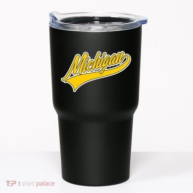 Michigan Script Logo Tumbler