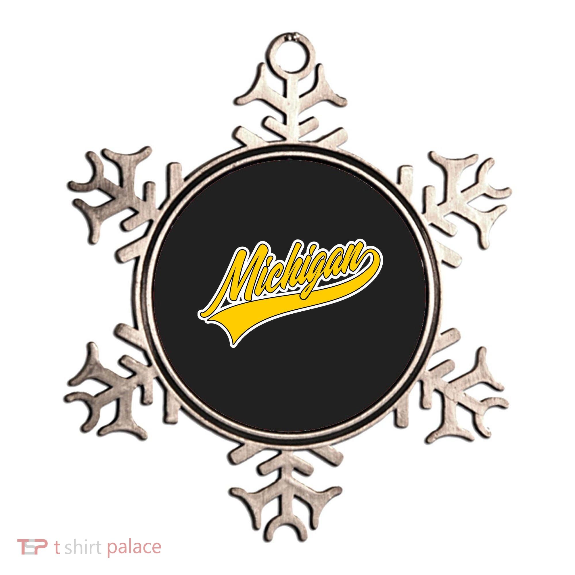 Michigan Script Logo Ornament