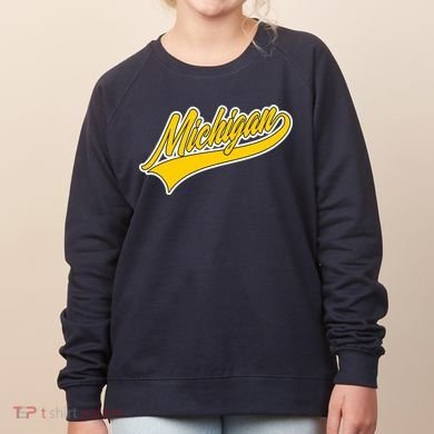 Michigan Script Logo Women's Sweatshirt