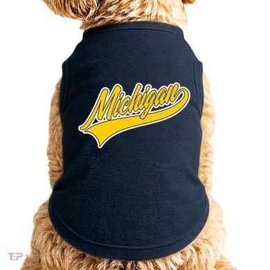 Michigan Script Logo Doggie Tank