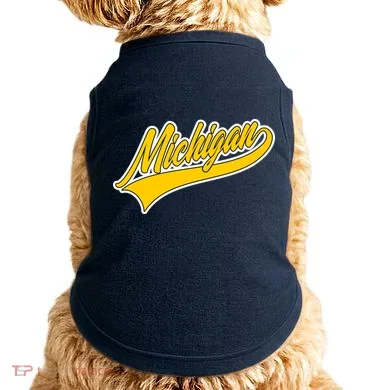Michigan Script Logo Doggie Tank