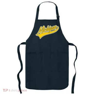 Michigan Script Logo Apron
