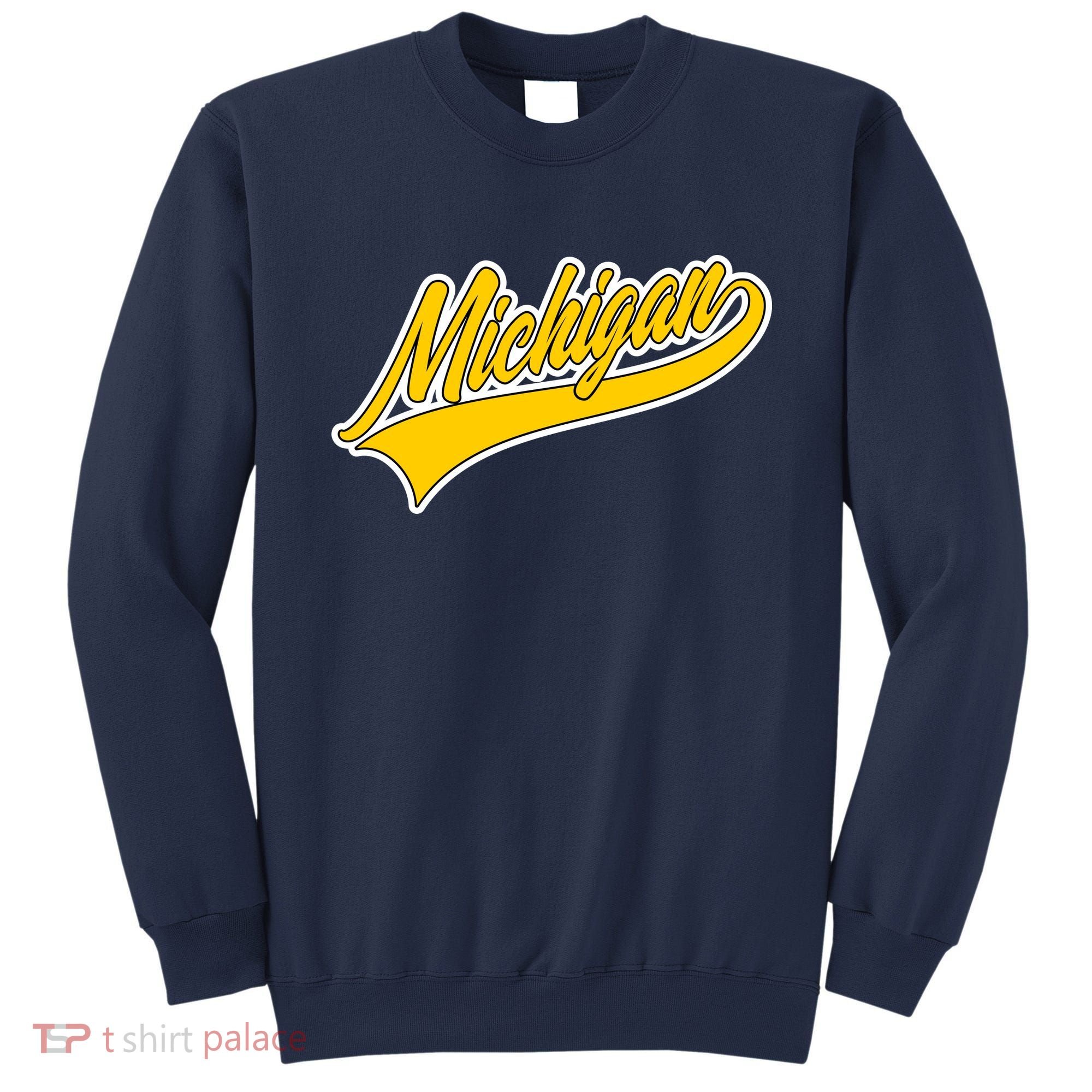 Michigan Script Logo Sweatshirt